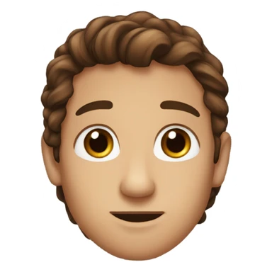 Long hair, tanish, freckles, brown eyes, brown hair  sticker