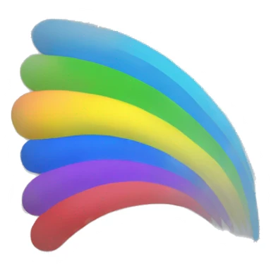 Burst of rainbow  sticker
