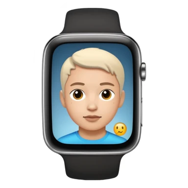 Young person wearing a smartwatch sticker