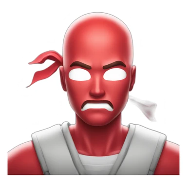 Kanji manga neón red sticker