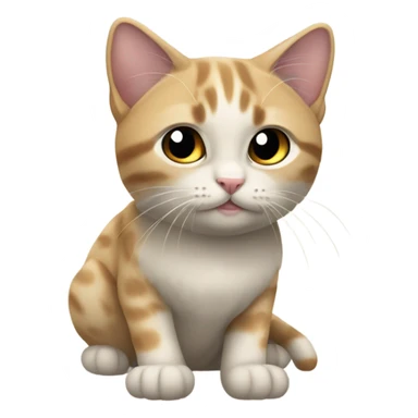 Kumral kız ve tekir kedi  sticker