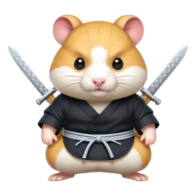 ninja hamster sticker