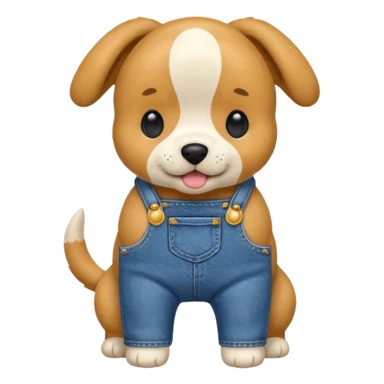 Crie uma roupa, um macacão de cachorro sticker