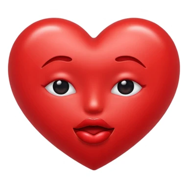 red kiss emohi sticker