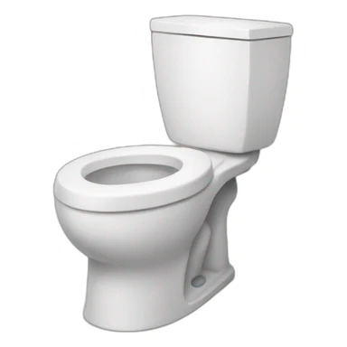 toilet with head out of toilet sticker