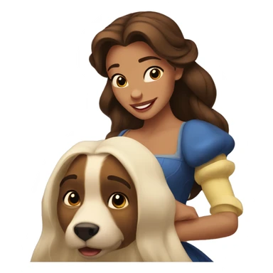beauty and the beast belle sticker