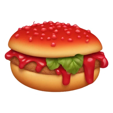 Red Food sticker