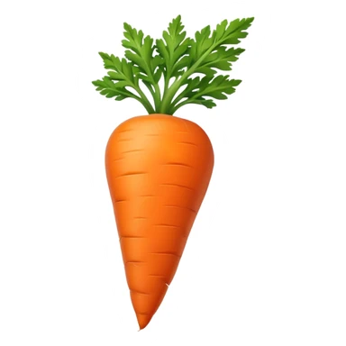 Carrot with green top sticker