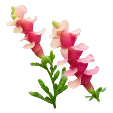 Snapdragon flower sticker