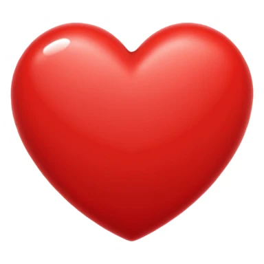 Love heart red emoji Facebook sticker