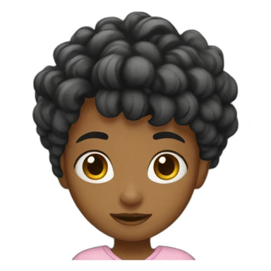 hada de pelo negro  sticker