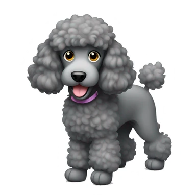 Big Gray Poodle  sticker