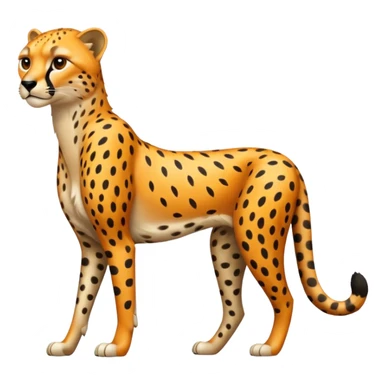 Emoji de un chita de cuerpo completo sticker