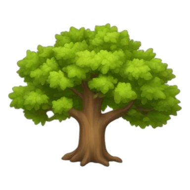 Oak tree sticker