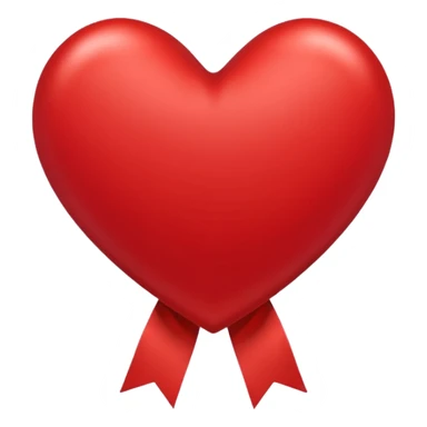 heart with a ribbon tied around it sticker