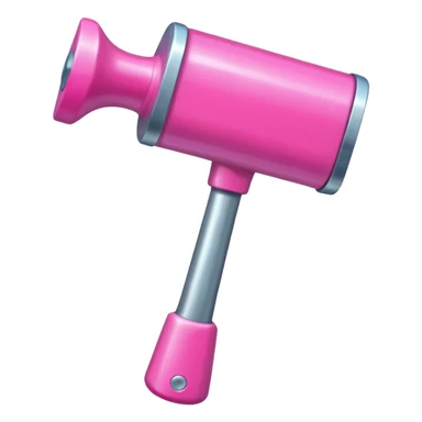 Pink big party hammer sticker