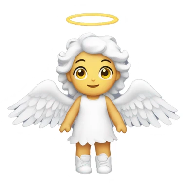 Angel with wings sticker