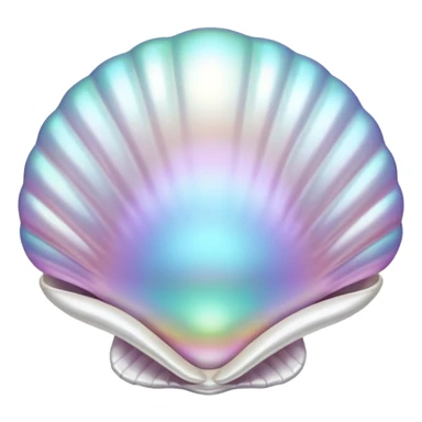 Pearl in a shell sticker
