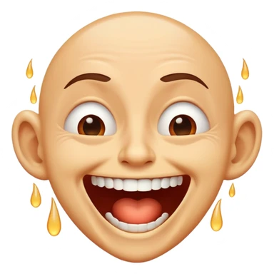 maniacal cackling haha laughing tears sticker