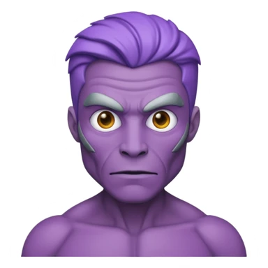 purple mutant man sticker