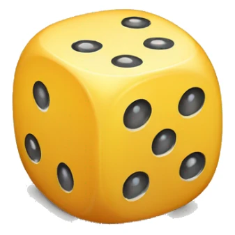 dice with 6 dots on top and 6 dots on left and 6 on right side sticker