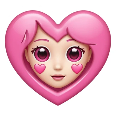 heart with K-pop style sticker