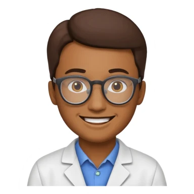 scientist emoji style sticker
