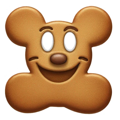 gingerbread mickey mouse sticker