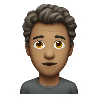 Shoked person sticker