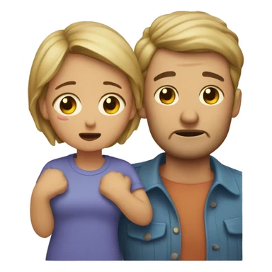 mom and dad crying tears sticker