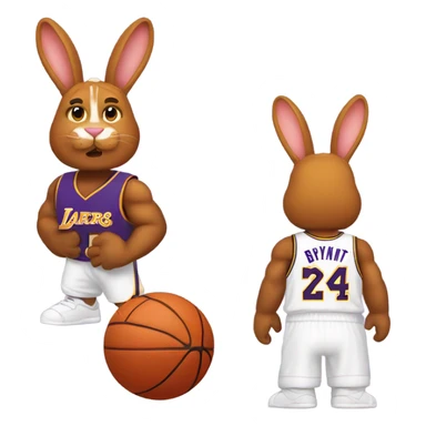 Ginger Bunny Kobe Bryant sticker