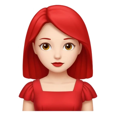 lady in red  sticker