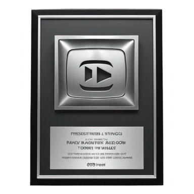 YouTube Silver Playbutton award sticker