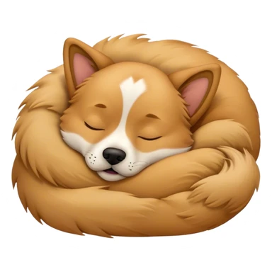 Dog sleep sticker