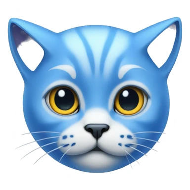The blue atomic cat  full height sticker