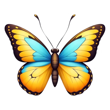 Butterfly with congratulations message ￼ sticker