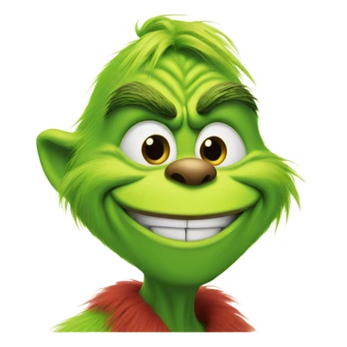 Grinch with a happy trails sign  sticker