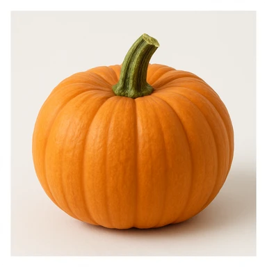 simple pumpkin vegetable, no face, no Halloween theme, no decorations sticker