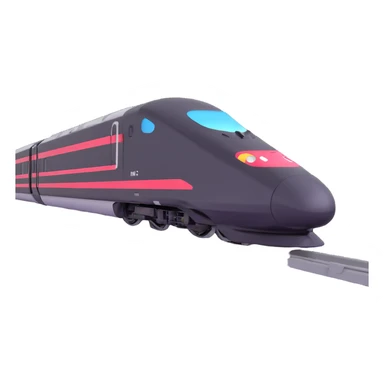 high speed bullet train sticker