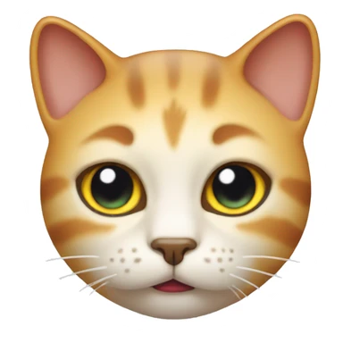 Melting Face cat sticker