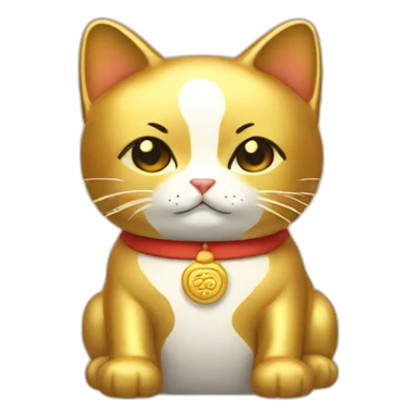 golden-maneki-neko sticker