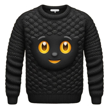sweter:negro sticker