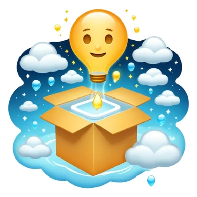 a thought that is outside of a box sticker