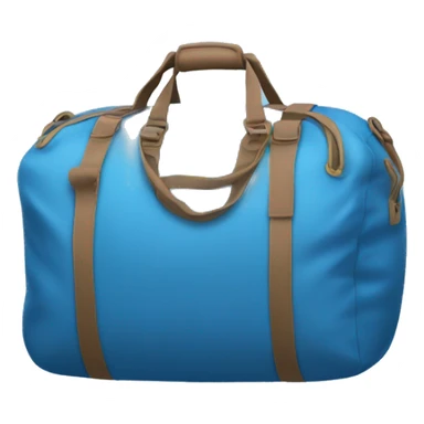 Blue duffel bag sticker