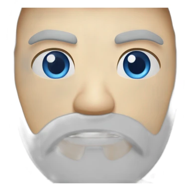 Kyokushin blue eyes beard in senza position sticker