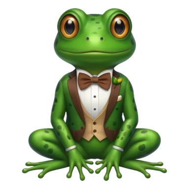 Sapo con moño  sticker