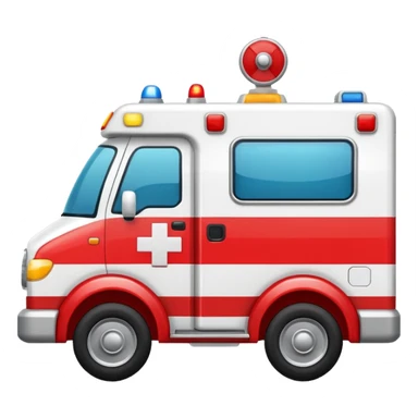AMBULANCE  siren  sticker