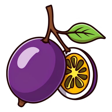 passion fruit sticker