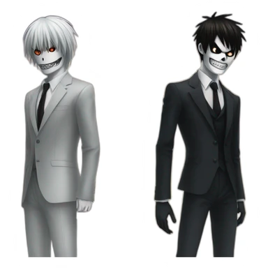 Light yagami and ryuk sticker