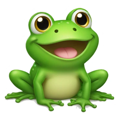 happy frog sticker